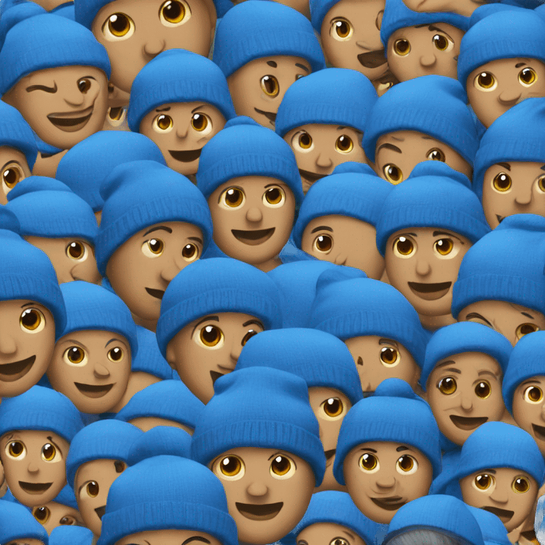 Blue beanie hat emoji