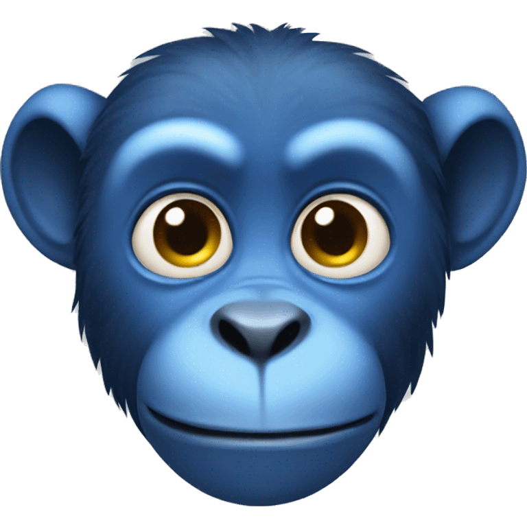 blue monkey emoji