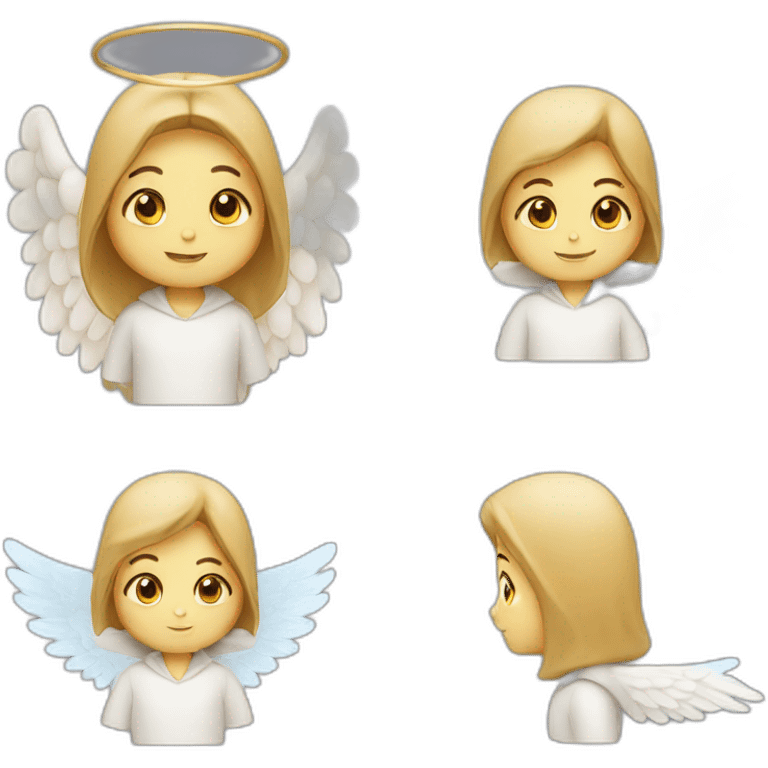 angel with hood with halo emoji