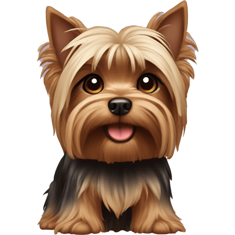 Yorkshire terrier chocolate emoji