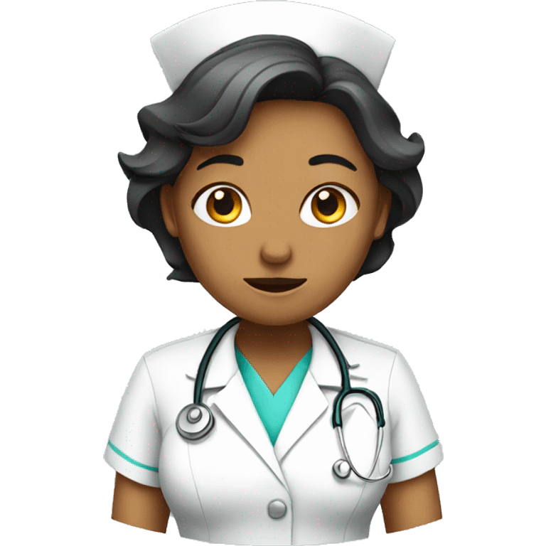 unhappy nurse emoji