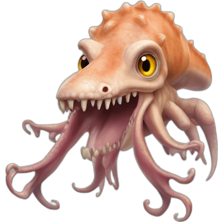 tyrannosaurus rex squid emoji