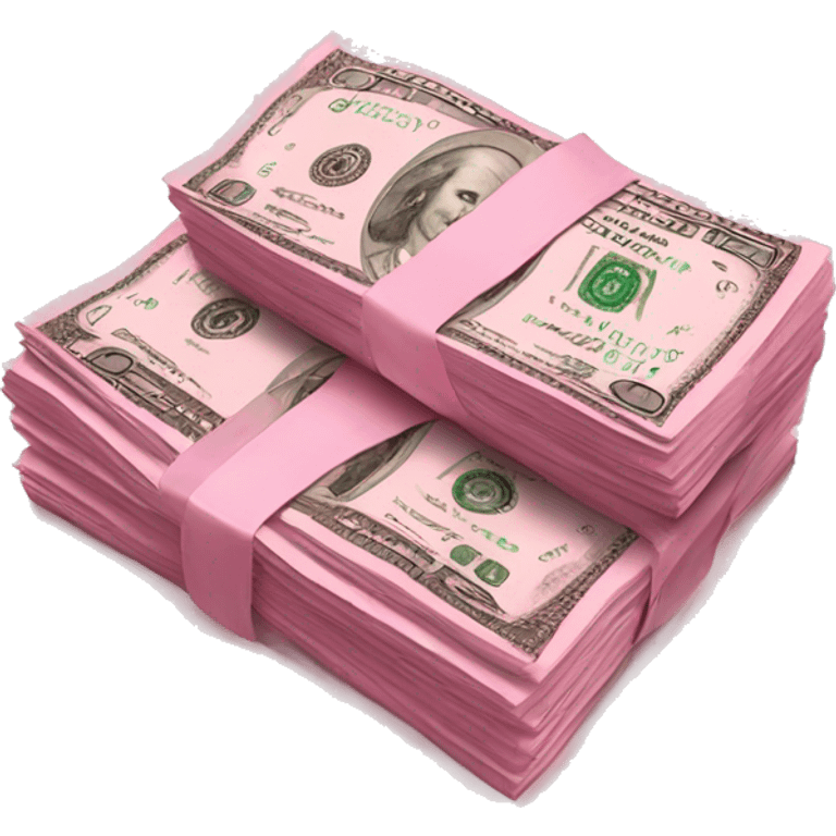 Pink money notes emoji