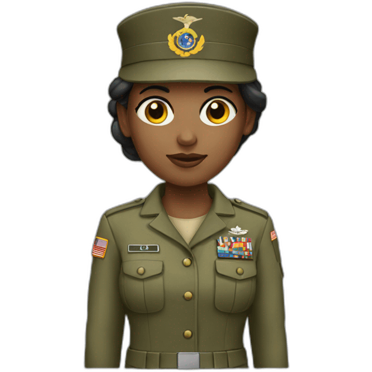 Military woman emoji