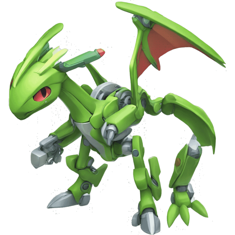 Mechanical Flygon-dragon-Medabot-Mecha full body emoji