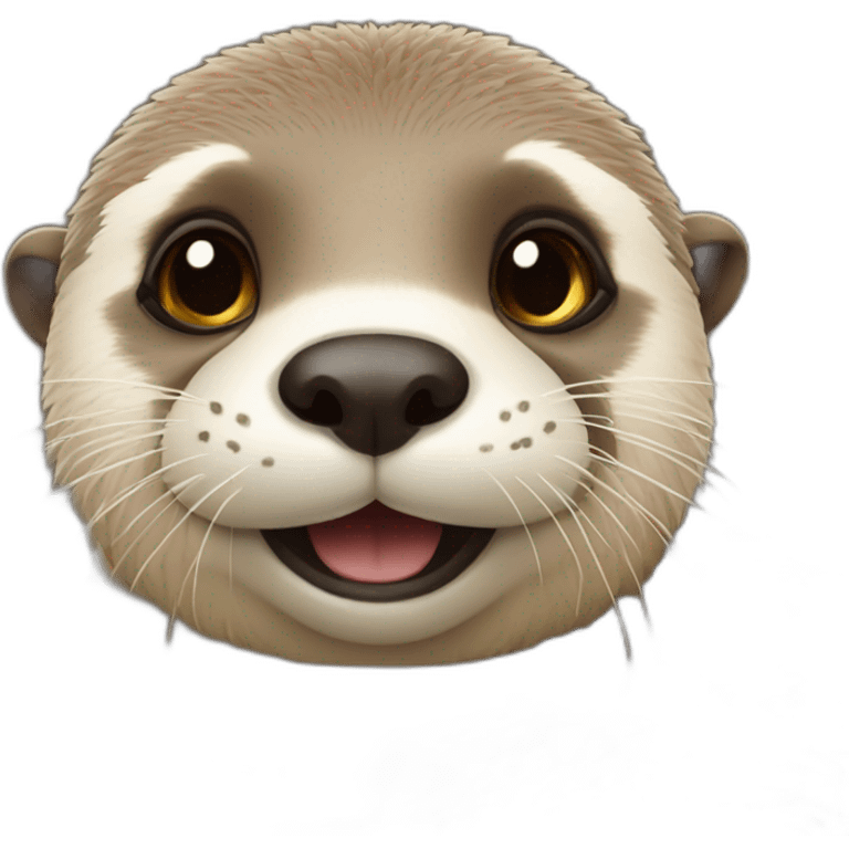 Loutre sur un mouton emoji