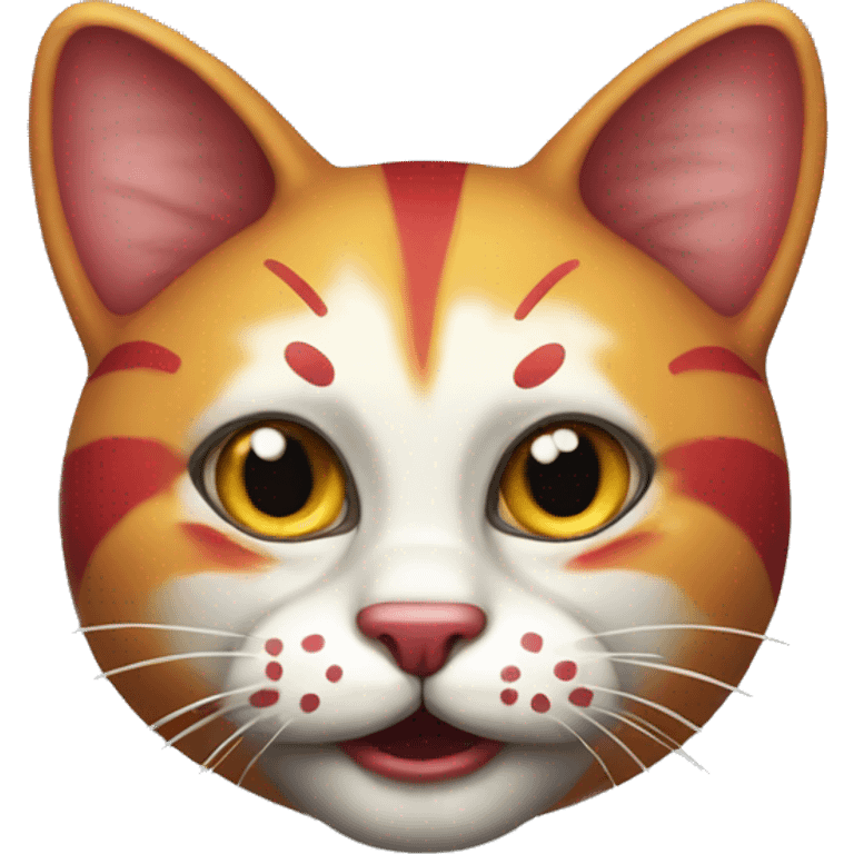 Clown cat emoji