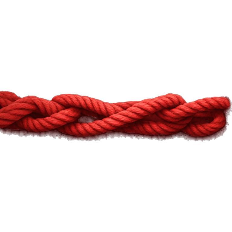 Red rope emoji