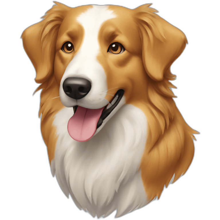 border collie golden retriever dog emoji