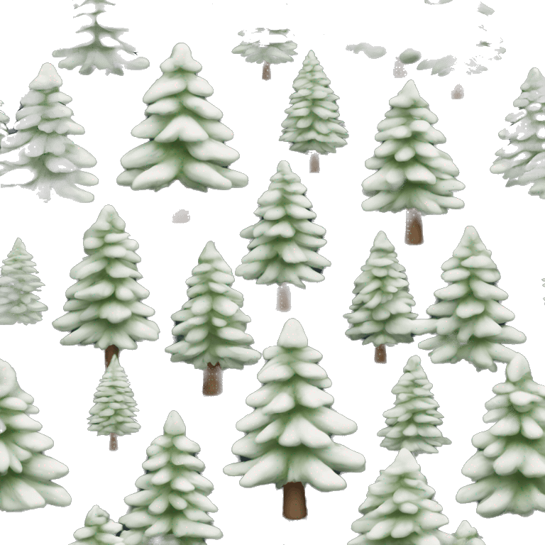  actual white fir christmas tree isolated.  emoji