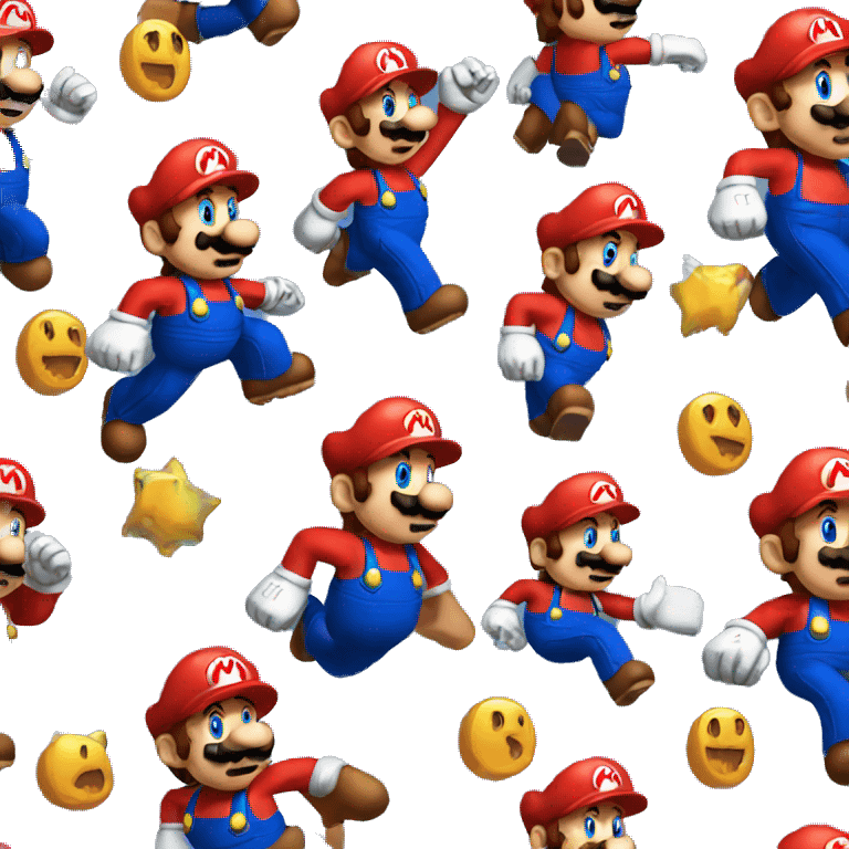 Pixel Mario emoji