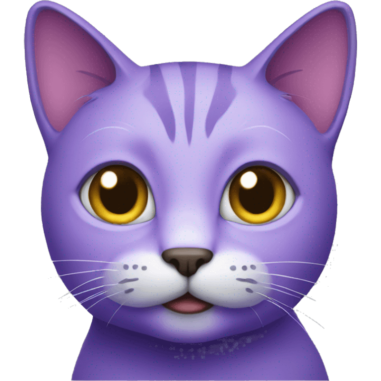 Purple cat emoji