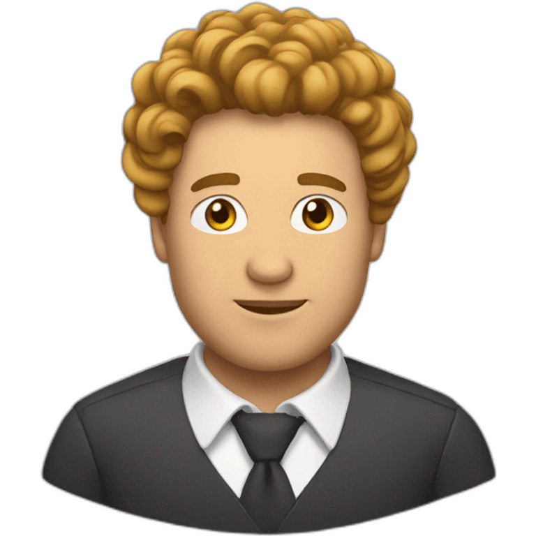 Un homme avec des grands tresses emoji