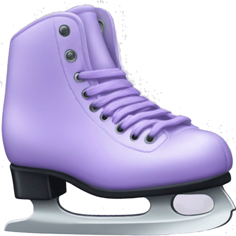 Lilac ice skates emoji