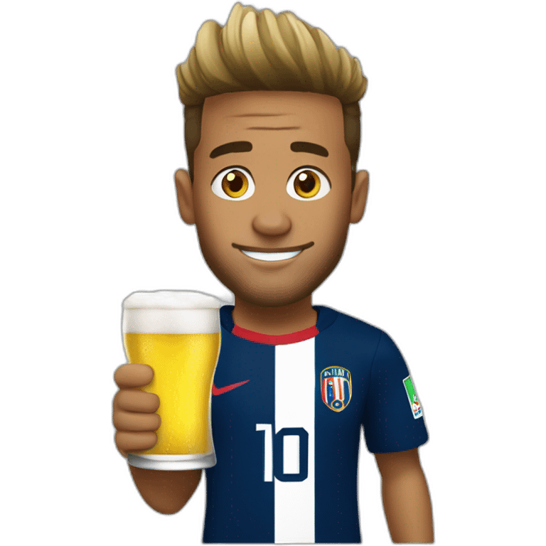 neymar drink beer emoji