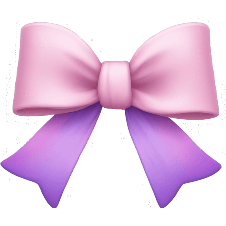 pastel pink and purple bow emoji