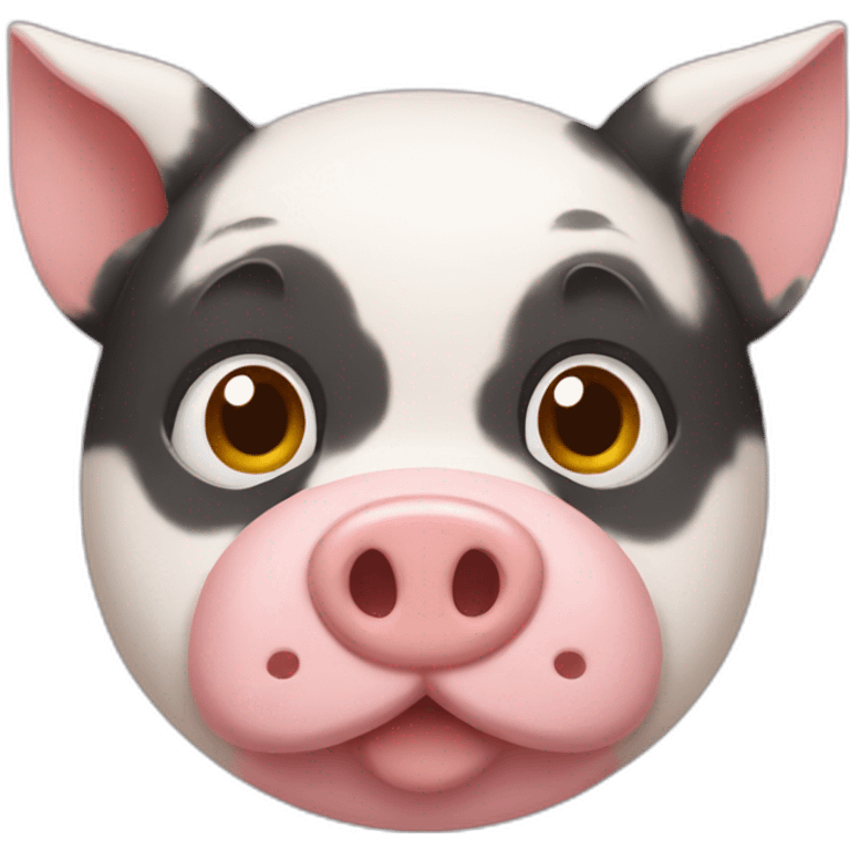 Cat mix pig emoji