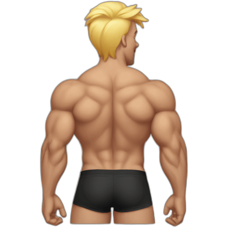 Male muscular bubblebutt emoji