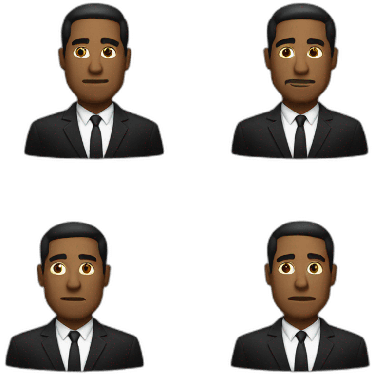 Men in black emoji