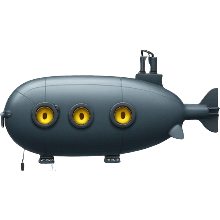 submarine with big speakers attached to the side  emoji