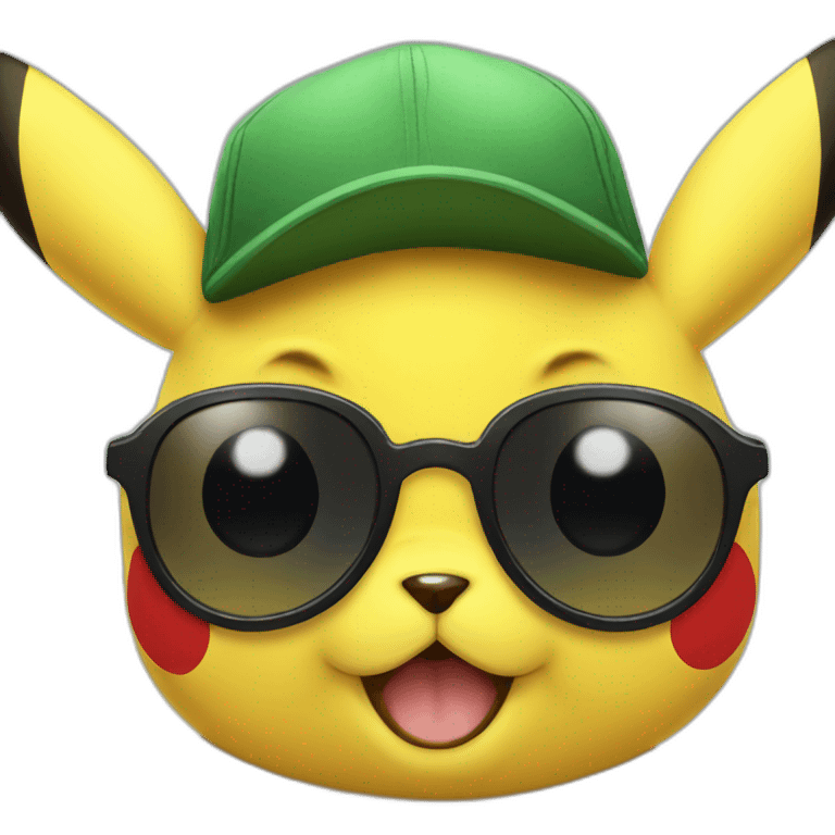 pikachu with sunglasses  emoji