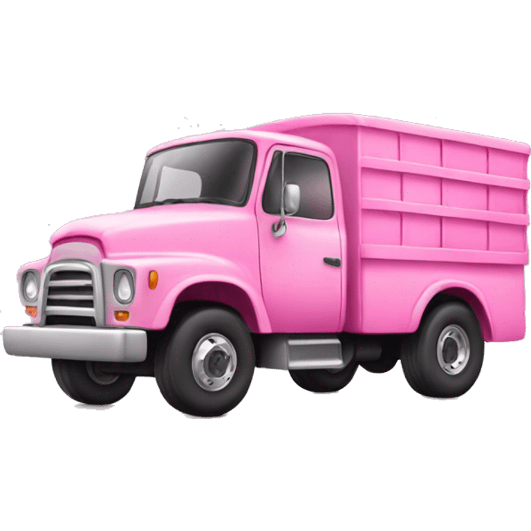 Pink truck  emoji