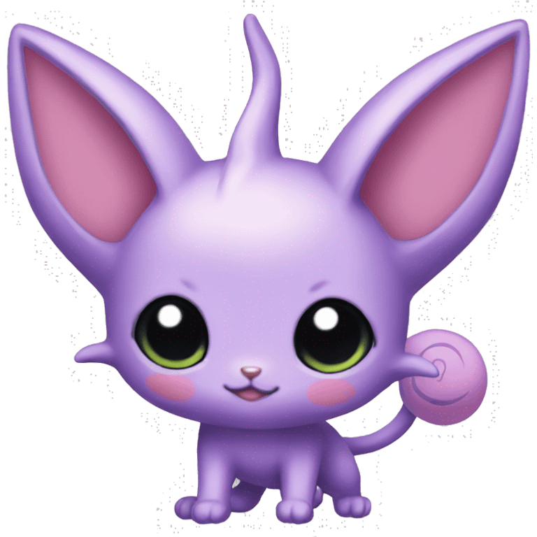 Kawaii Espeon full body emoji