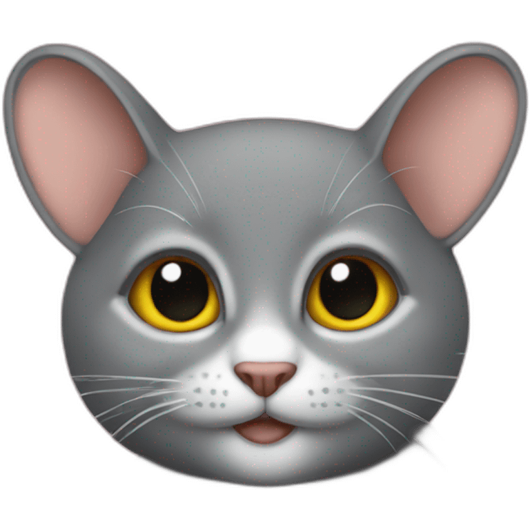 Souris sur chat emoji