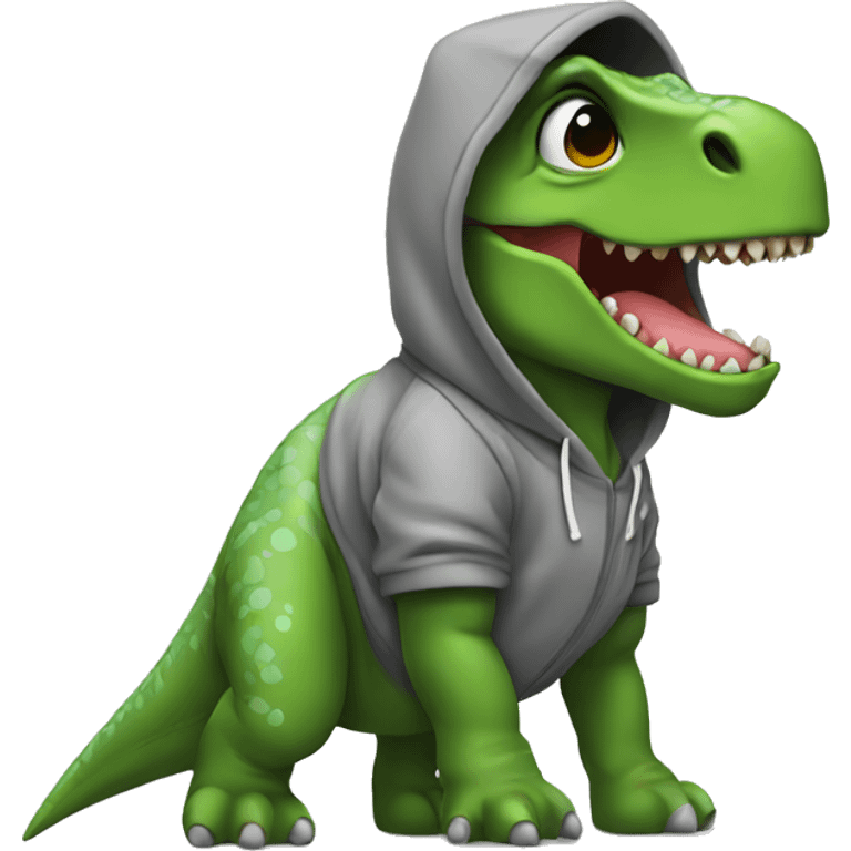 Dino mit hoodie emoji