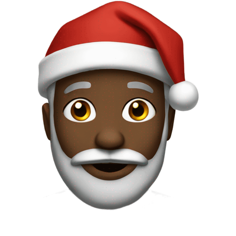 Black Santa emoji