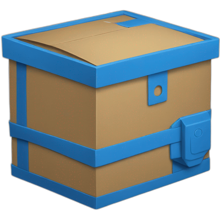 box blue emoji