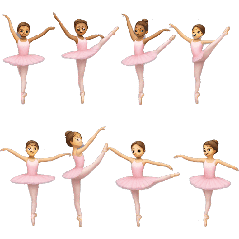 A girl doing ballet emoji