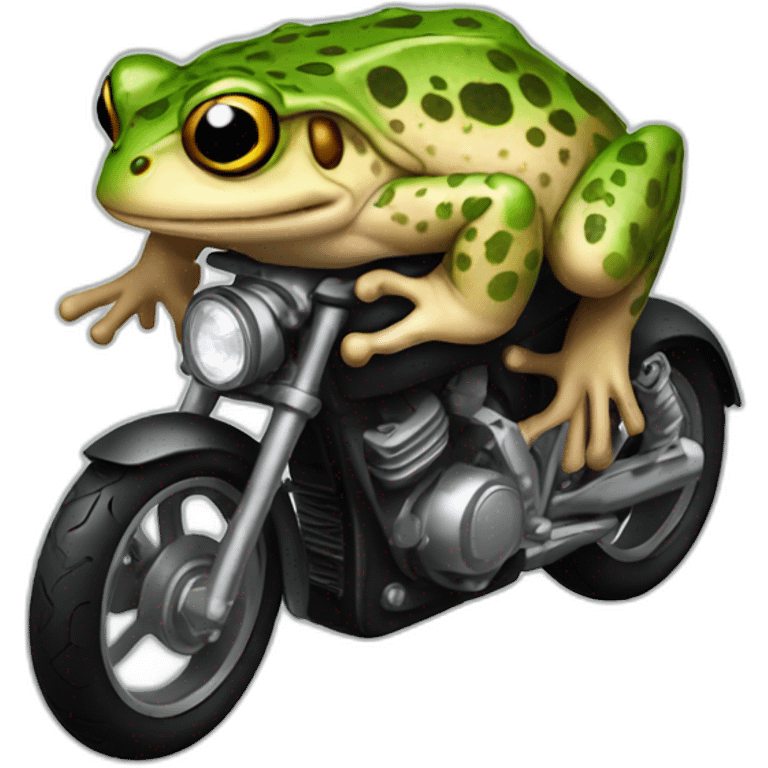 Toad logo for motorbike jacket club emoji