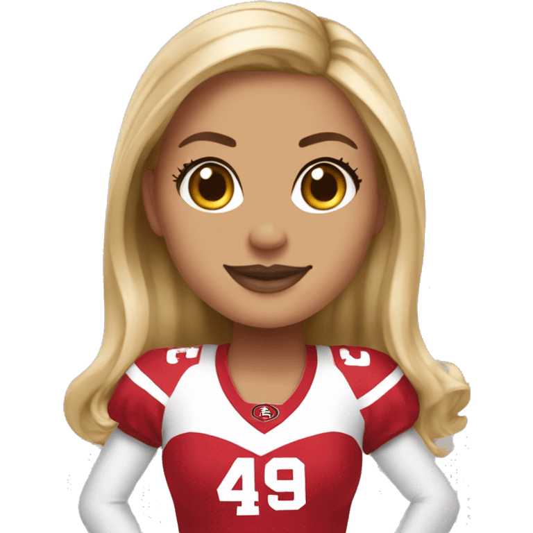 49ers cheerleader ￼ emoji