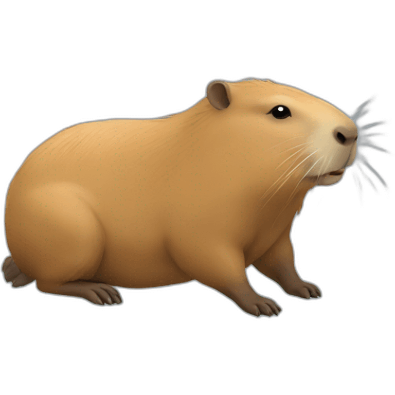 Capybara qui nage emoji