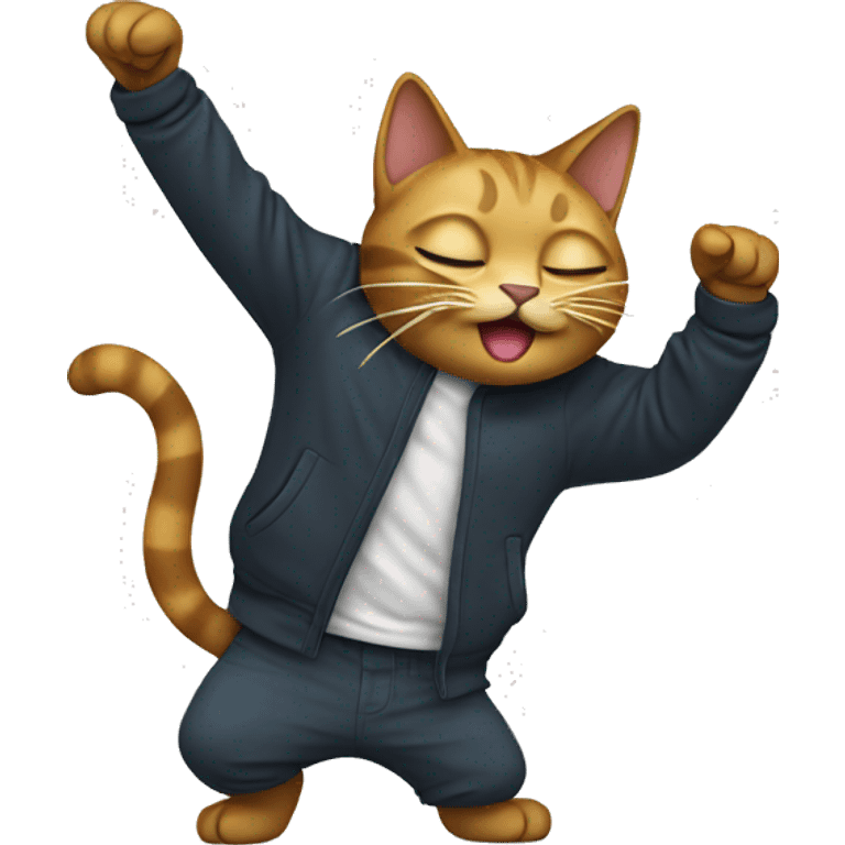 Cat dabbing emoji