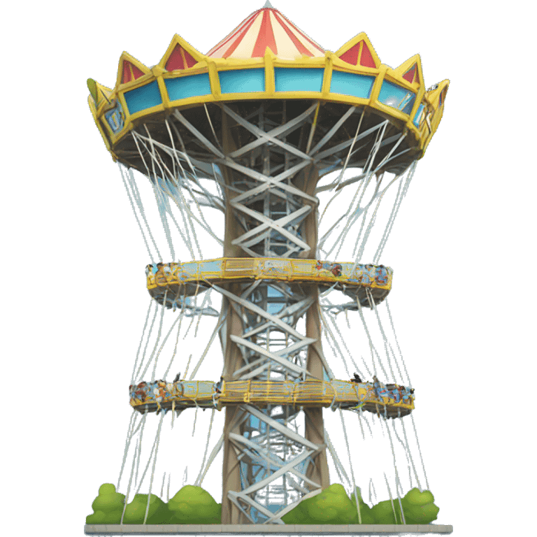 Amusement park drop tower emoji