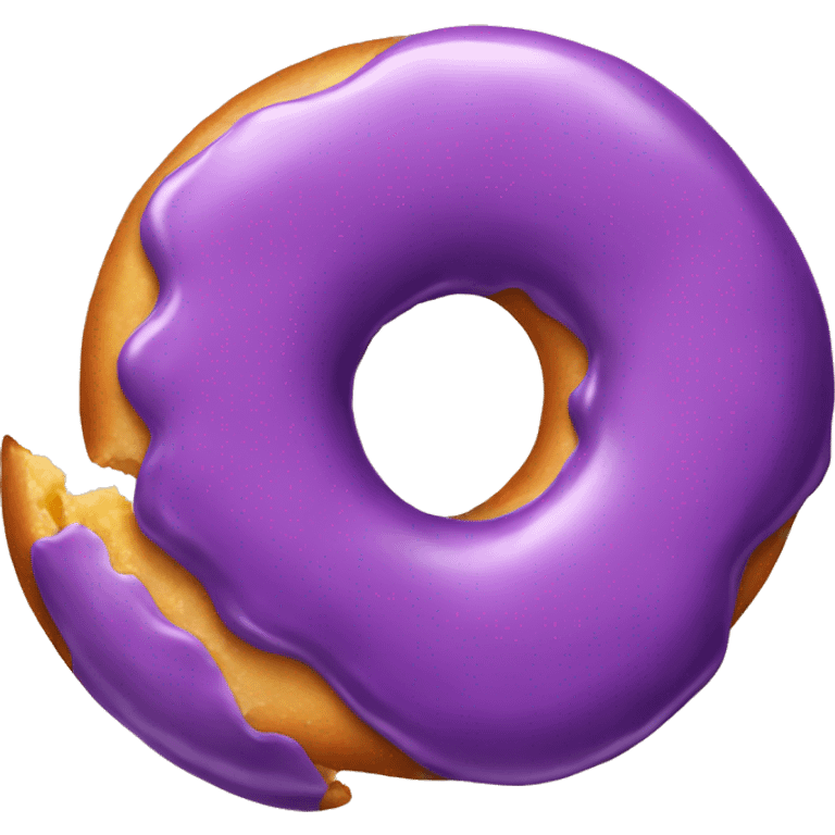 Purple donut  emoji