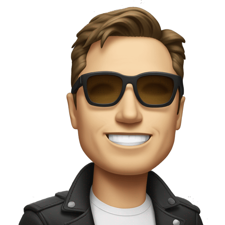 Elon musk wearing sunglass emoji