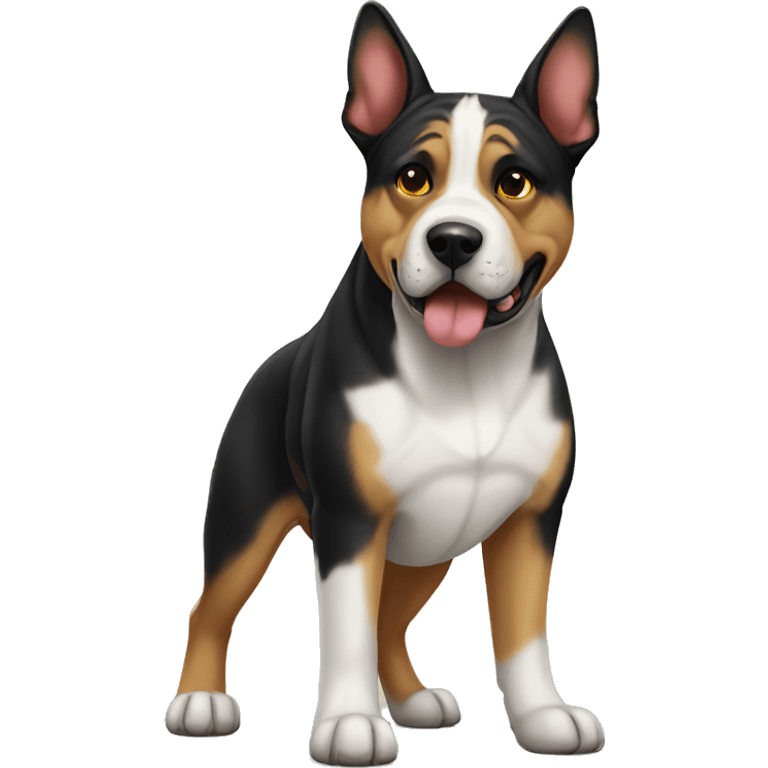 American bulldog cross German shepherd emoji