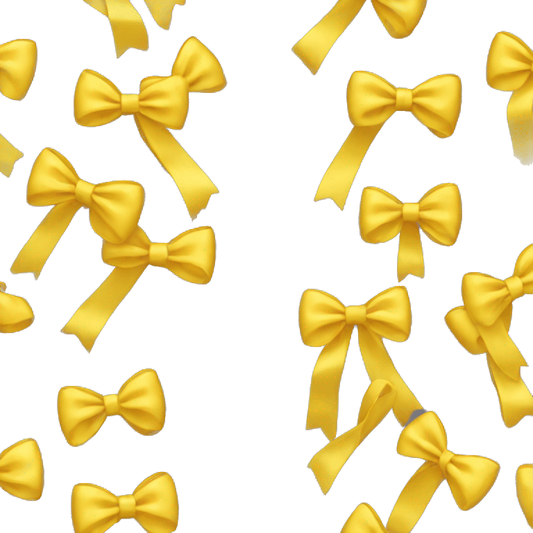 Create yellow bow emoji