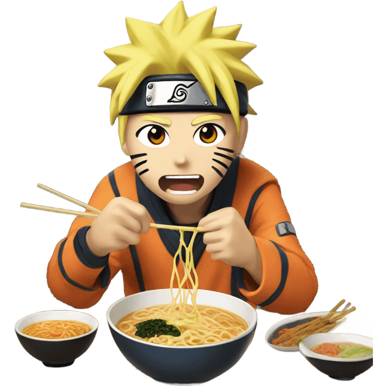 Naruto eating ramen  emoji