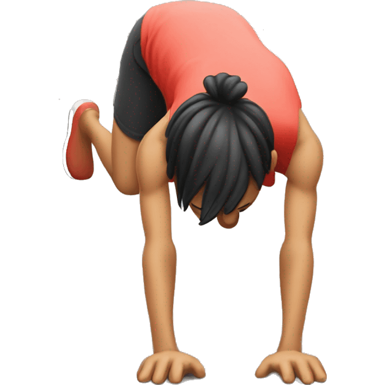 Human doing pushup emoji