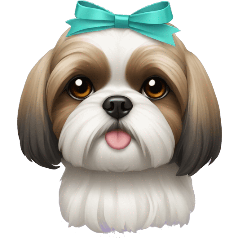 shihtzu with ribbon emoji