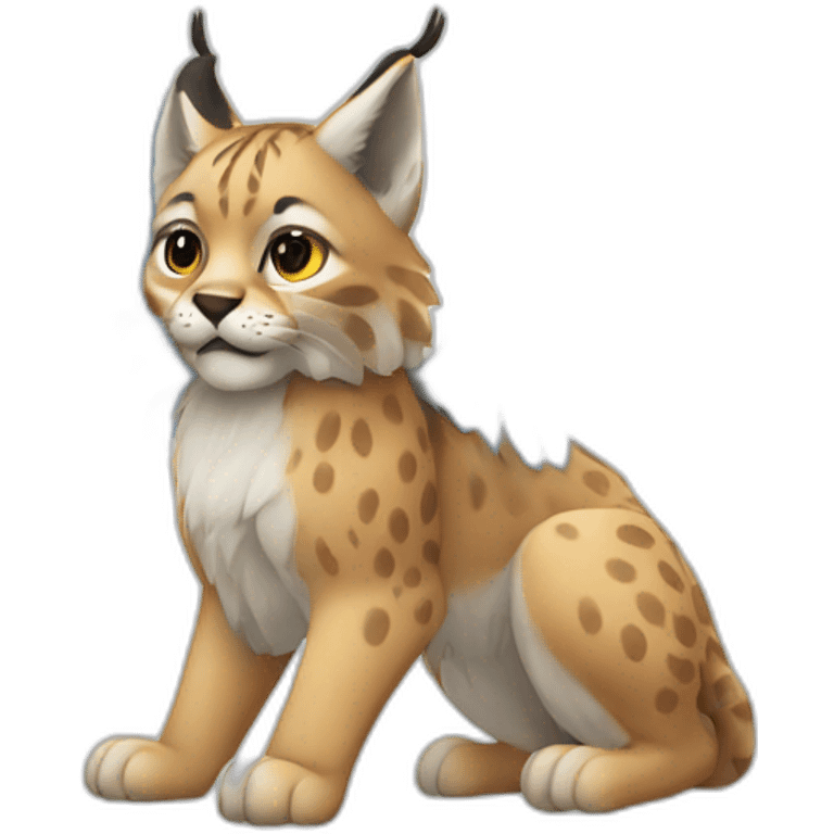 Lynx with wings emoji