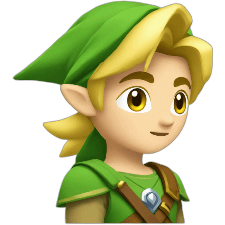 Link embrasse zelda emoji