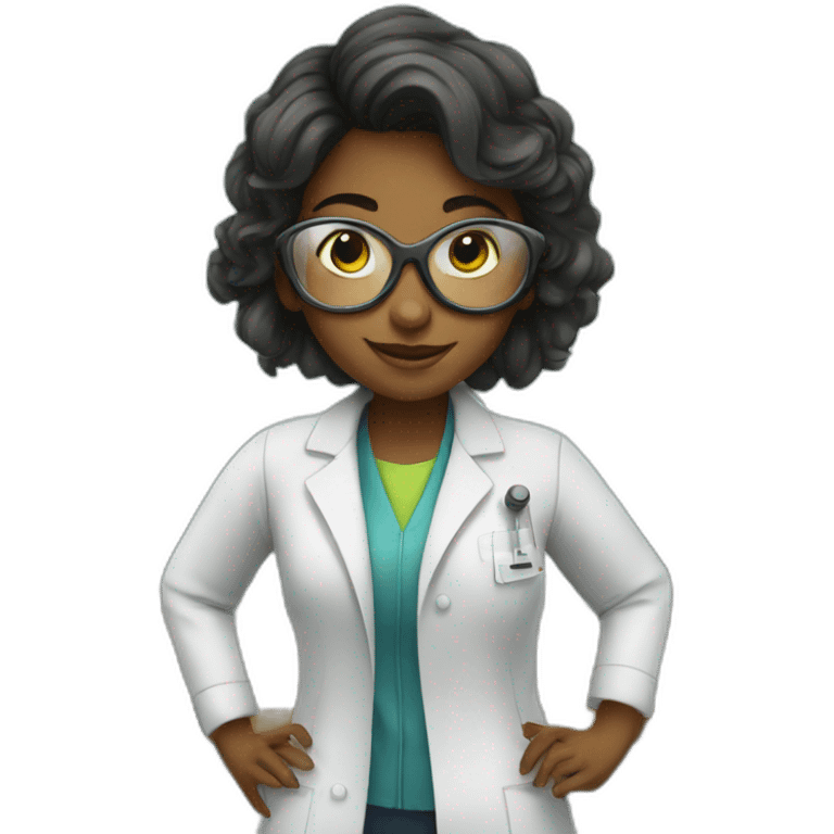 girl in science laboratory  emoji