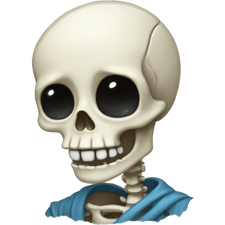 The Crying Skeleton emoji