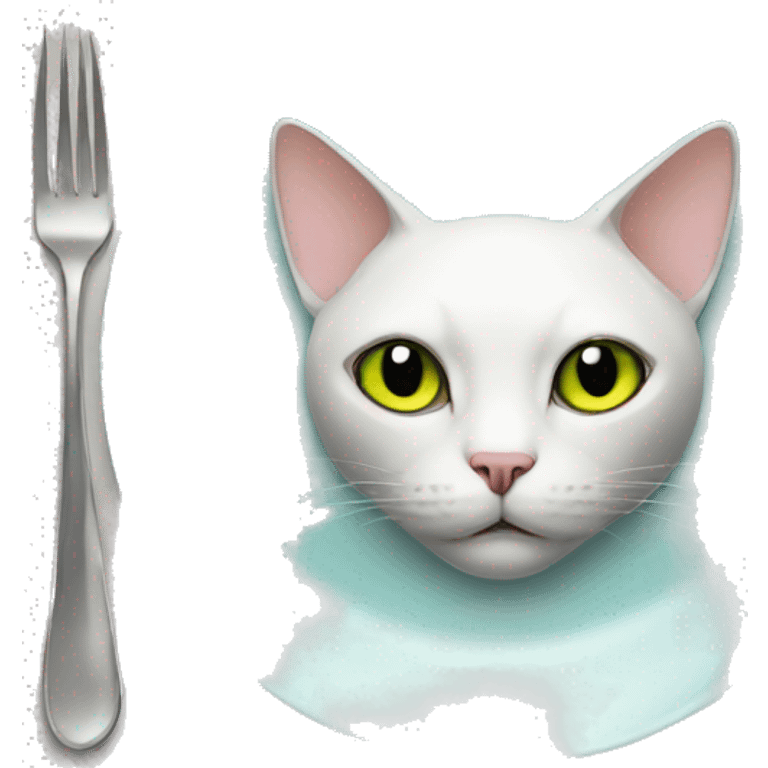 cat on alien plate emoji