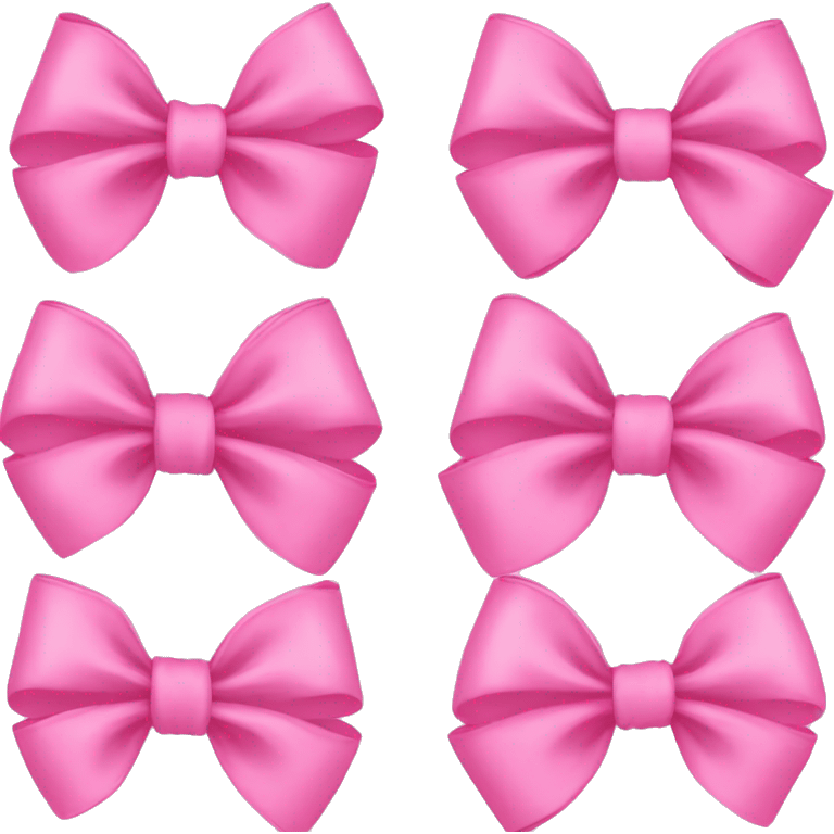 Pink bows emoji